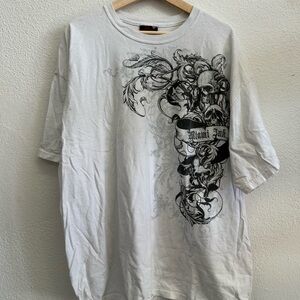 Miami Ink White Graphic T-Shirt